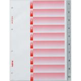 Register A4 hoch 1-10 nummeriert Kunststoff PP grau Kolmaflex Nr. 1871103