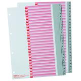 Register A4 hoch 1-52 nummeriert Kunststoff PP grau Kolmaflex Nr. 1873503