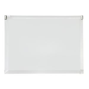Kolma Easy Dokumententasche A5 quer transparent, mit Zippverschluss