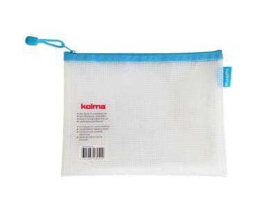 Kolma Reissverschlusstasche Mesh Bag A5 türkis