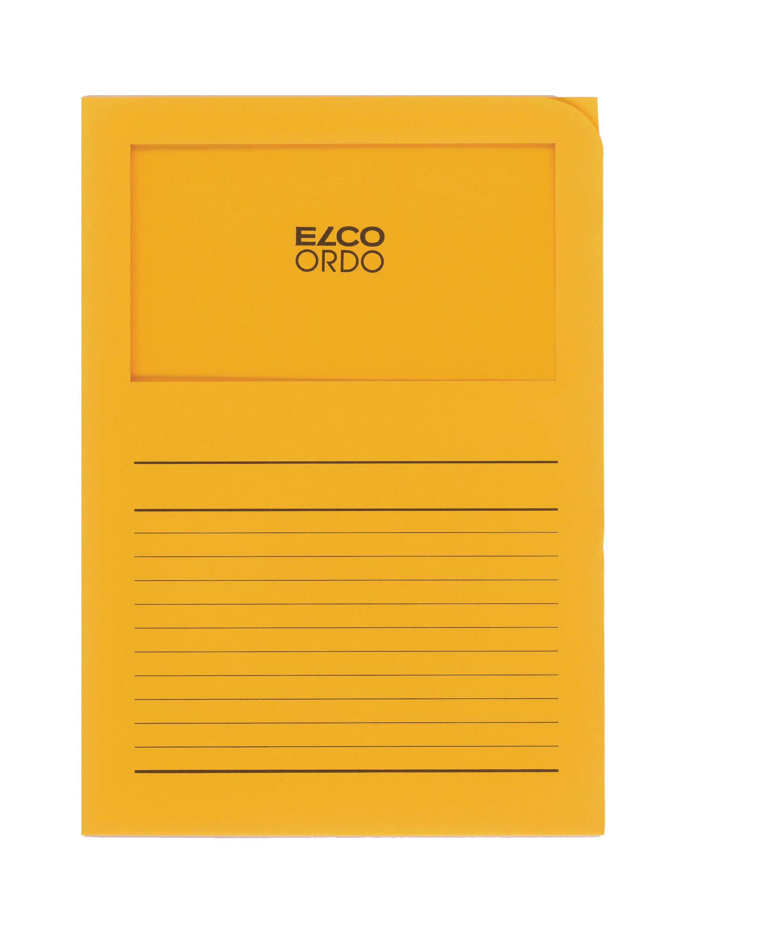 Elco Ordo Classico A4 goldgelb mit Fenster, Beutel à 10 Stück, Nr. 73695-42