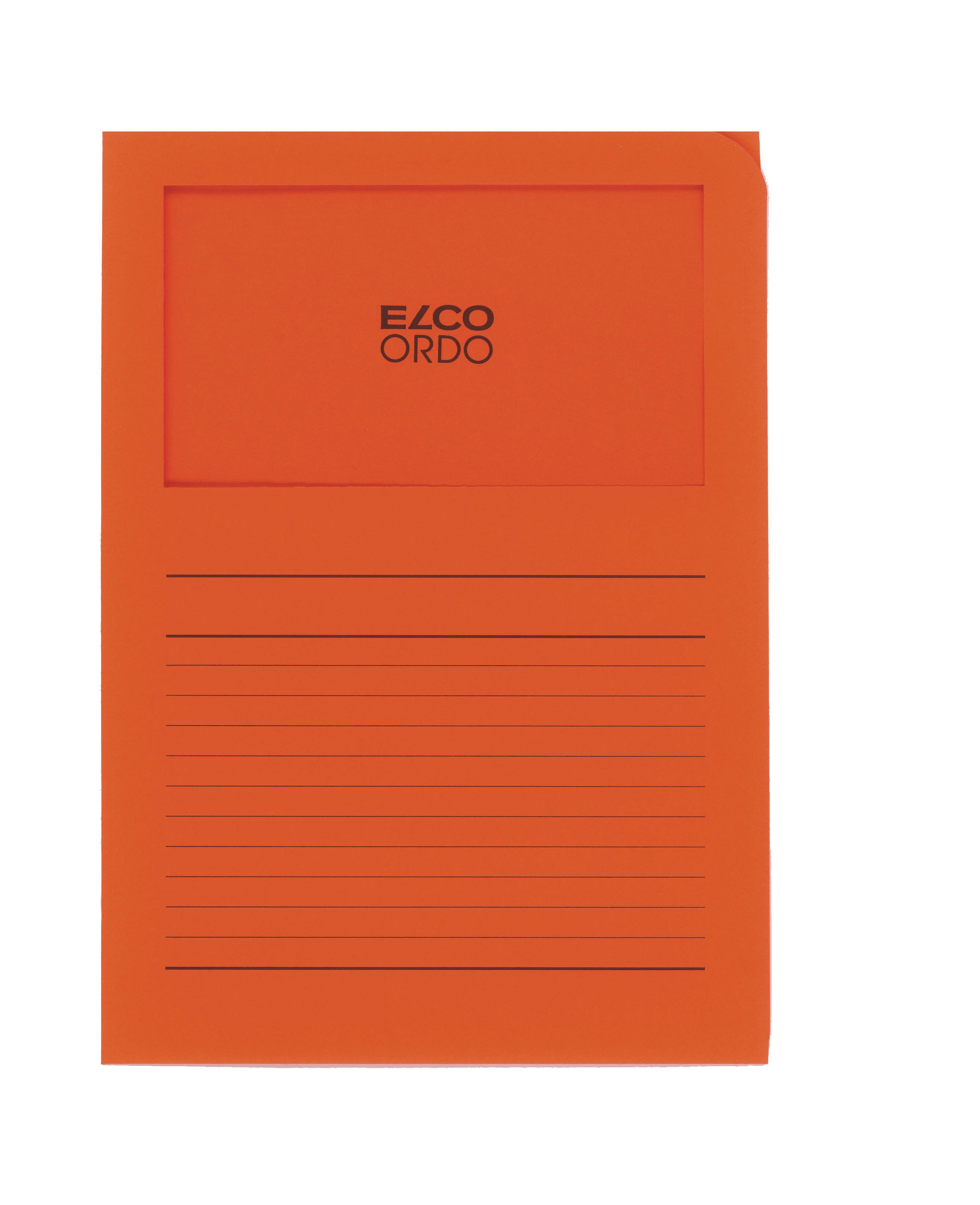 Elco Ordo Classico A4 orange mit Fenster Beutel à 10 Stück, Nr. 73695-82