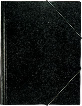 Erola Gummibandmappe A4 schwarz ohne Klappen, Nr. 3228 SOL.VORRAT!!