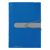 Herlitz Fächermappe A4 PP blau 12 Fächer mit Tabs