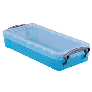Kunststoffbox 0,55 Liter azurblau B 80 x T 185 x H 30 mm SPEZIALBESTELLUNG
