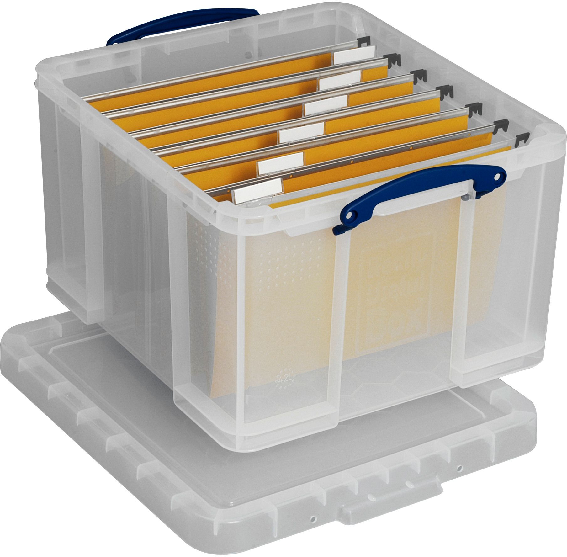 Kunststoffbox 42 Liter klar B 365 x T 405 x H 280 mm SPEZIALBEST.