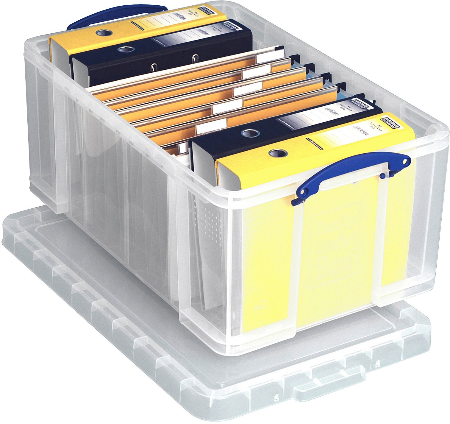 Kunststoffbox 64 Liter klar B 370 x T 605 x H 280 mm SPEZIALBEST.