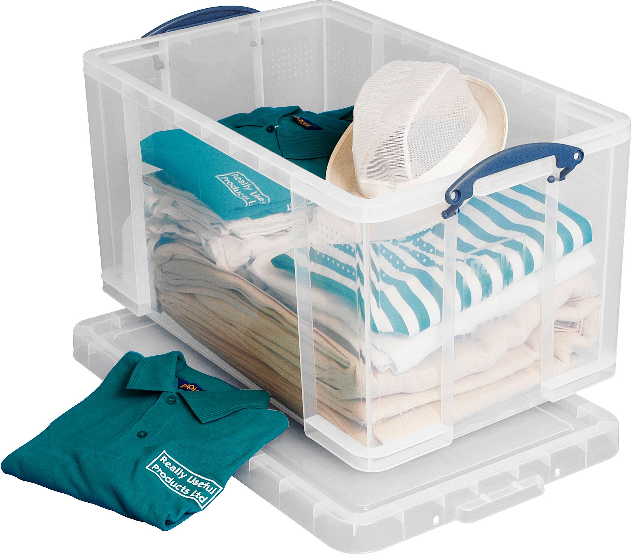 Kunststoffbox 84 Liter klar B 370 x T 605 x H 355 mm SPEZIALBEST.