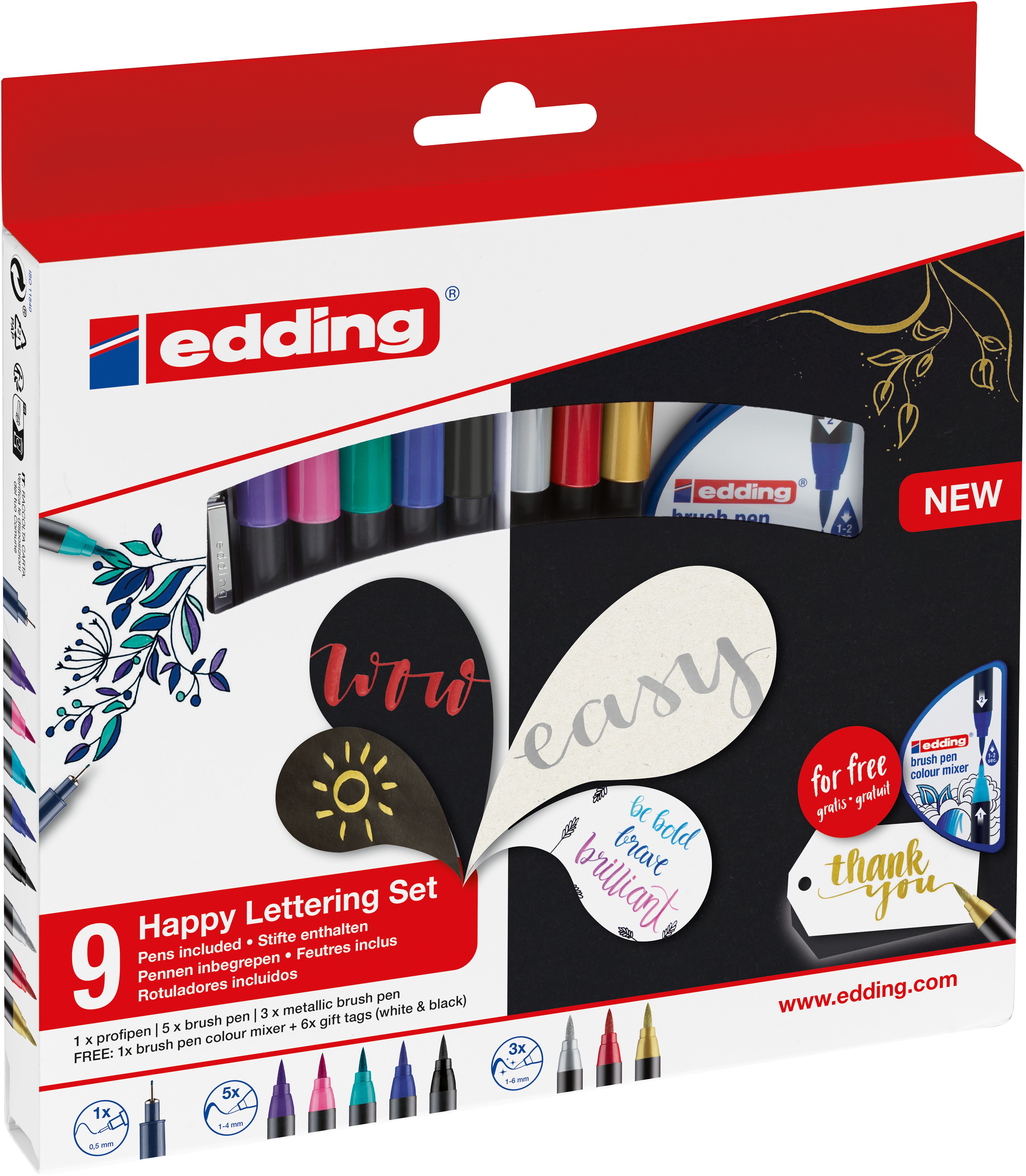 edding Happy Lettering Set 1340 Einsteigerset SPEZIALBESTELLUNG!!!