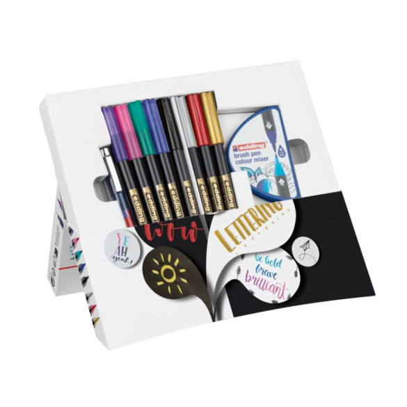 edding Happy Lettering Set 1340 Einsteigerset für Lettering Begeisterte