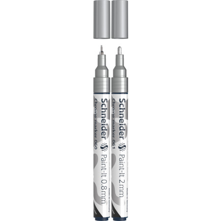 Schneider Chromemarker Paint-It 2er Set: 0,8 mm + 2,0 mm Strichbreite