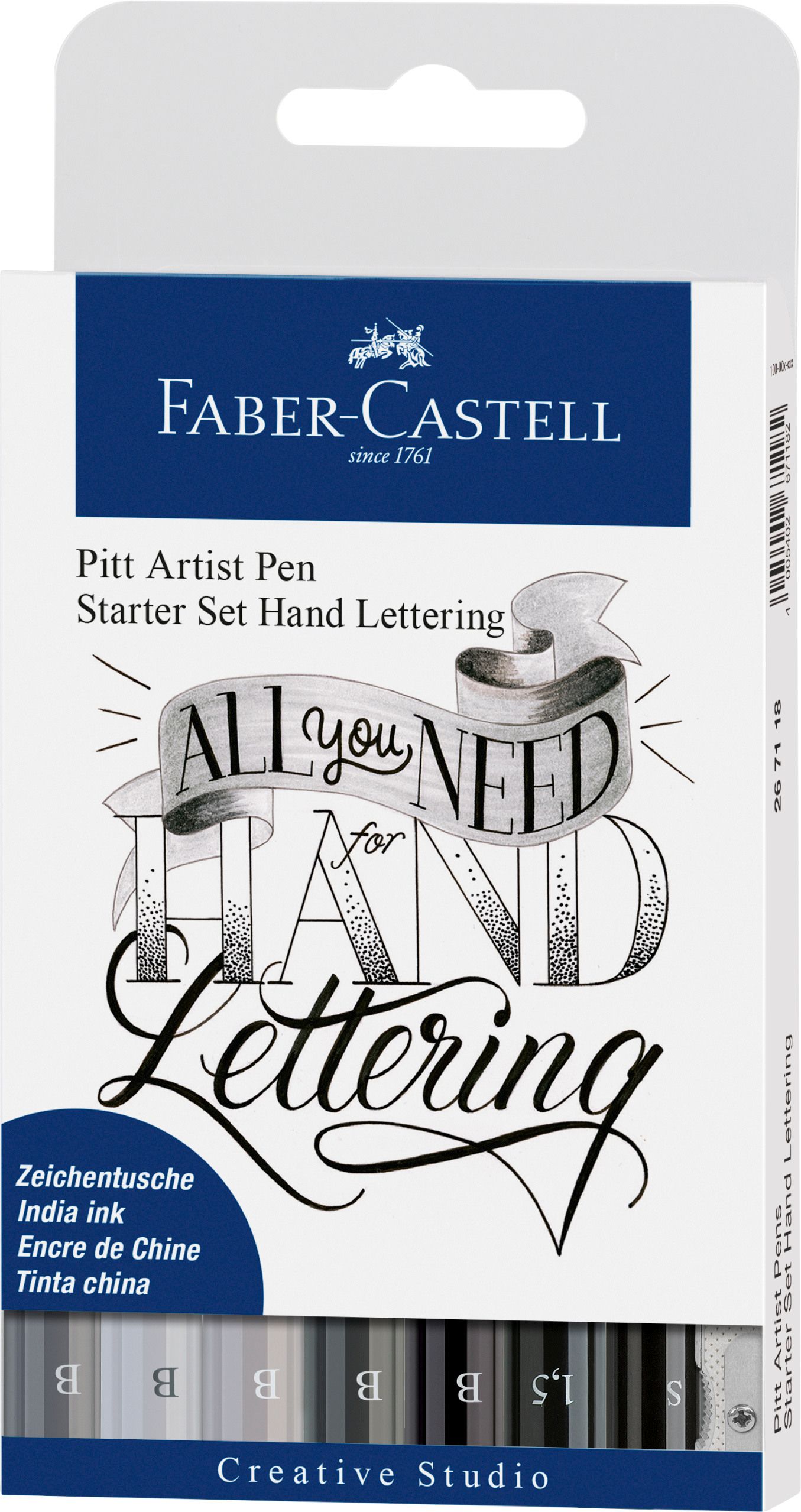 Faber-Castell Handlettering Starter-Set 7 Stifte, 1 Bleistift etc. SPEZIALBESTEL