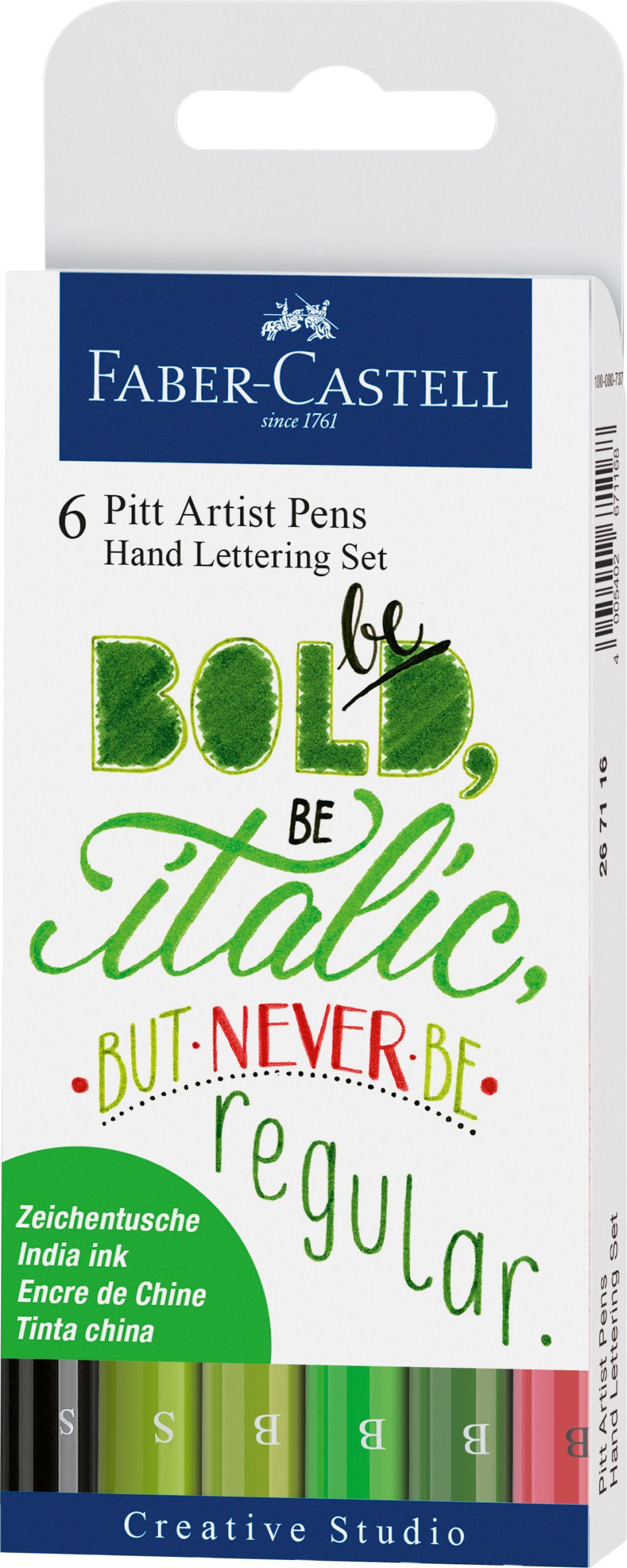 Faber-Castell Handlettering 6er Etui Grüntöne SPEZIALBESTELLUNG!!!