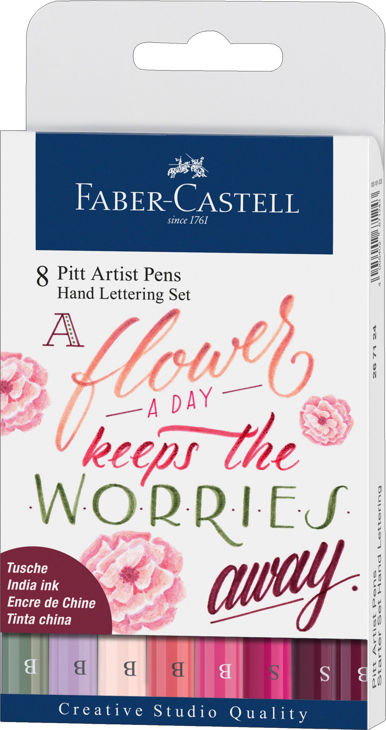 Faber-Castell Handlettering 8er Etui Flower, Rosatöne SPEZIALBESTELLUNG!!!