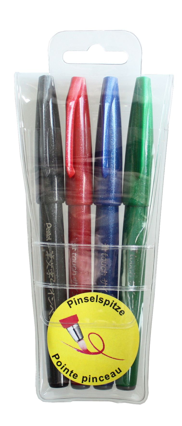 Pentel Brushpen Sign Pen 4-er Set SPEZIALBESTELLUNG!!!