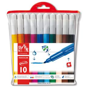 Caran D'ache Fancolor Maxi Fasermalstift Strichbreite: 4,5 mm, 10er Etui SOL. VOR