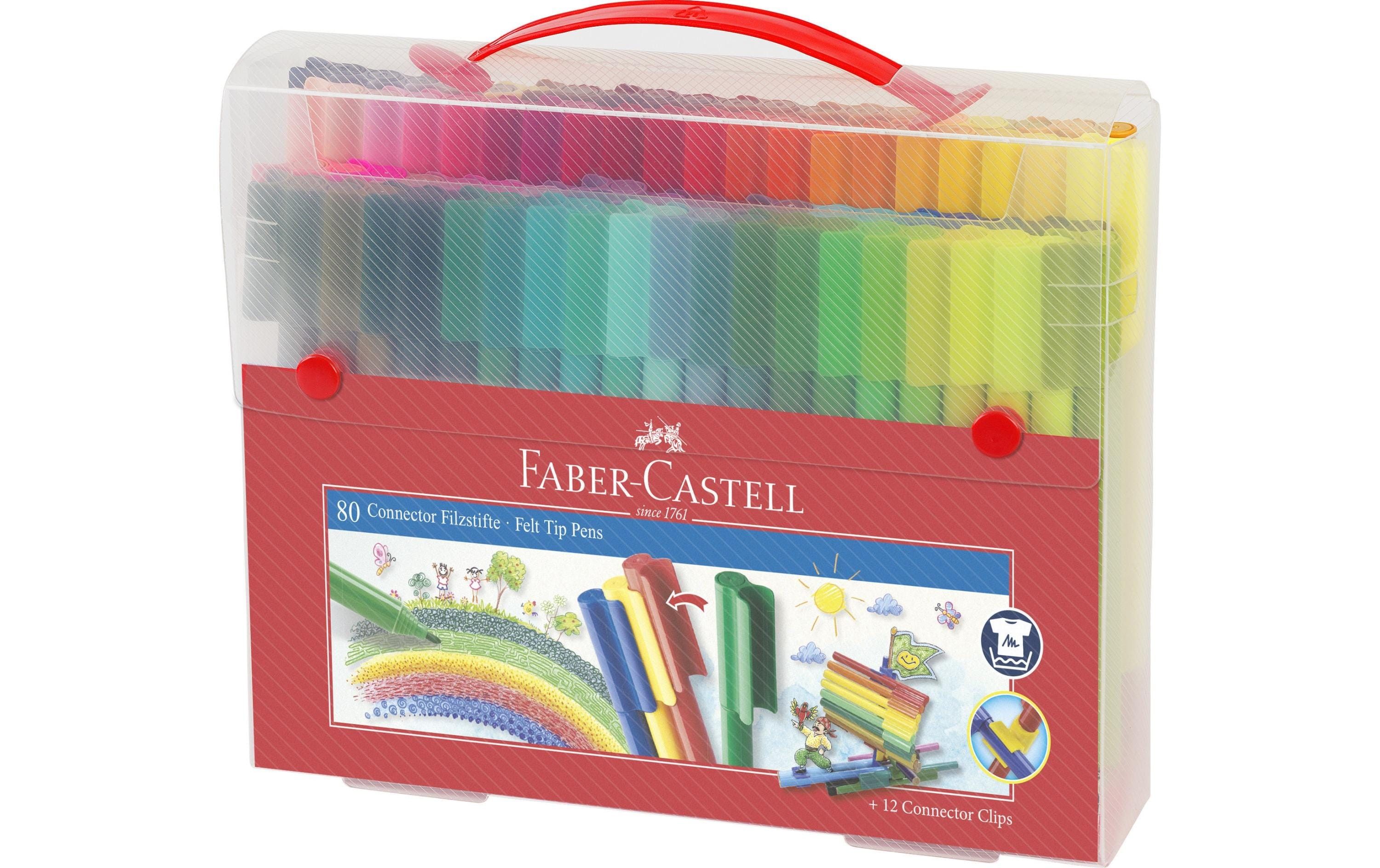 Faber-Castell Fasermaler Connector 80er Koffer