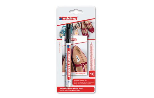 edding Schuhmarkerset inkl. 10 Etiketten Nr. 8408 / SOLANGE VORRAT!!!