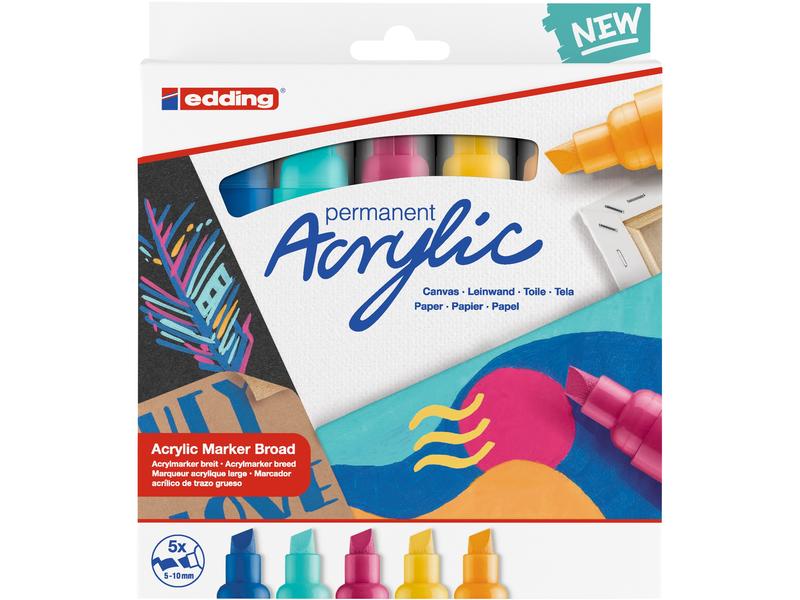Acrylmarker edding 5000 5er Etui Abstract, 5-10 mm SPEZIALBESTELLUNG