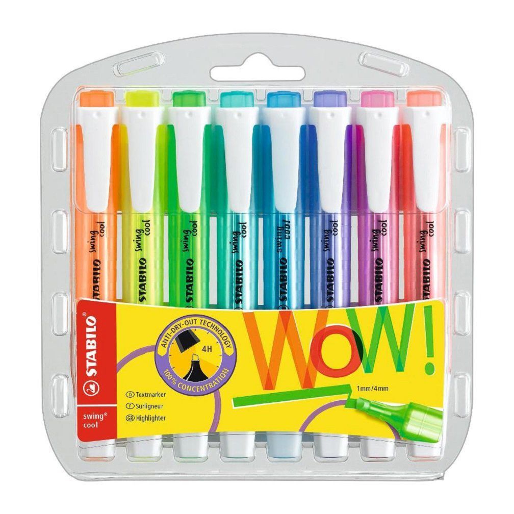 Textmarker StabilOswing cool Etui mit 8 Farben, Nr. 275/8