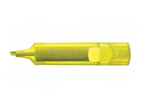 Textmarker Faber-Castell 1546 gelb Superfluorescent, Nr. 154607
