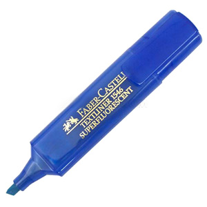 Textmarker Faber-Castell 1546 blau Superfluorescent, Nr. 154652