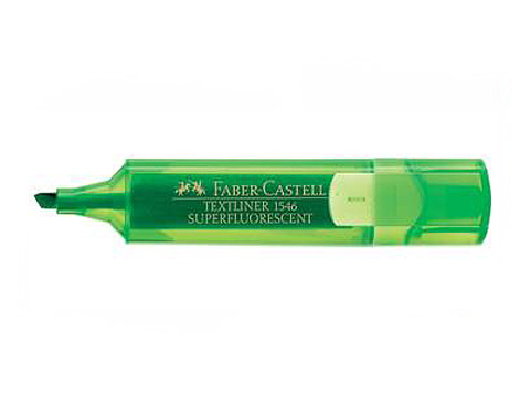 Textmarker Faber-Castell 1546 grün Superfluorescent, Nr. 154663