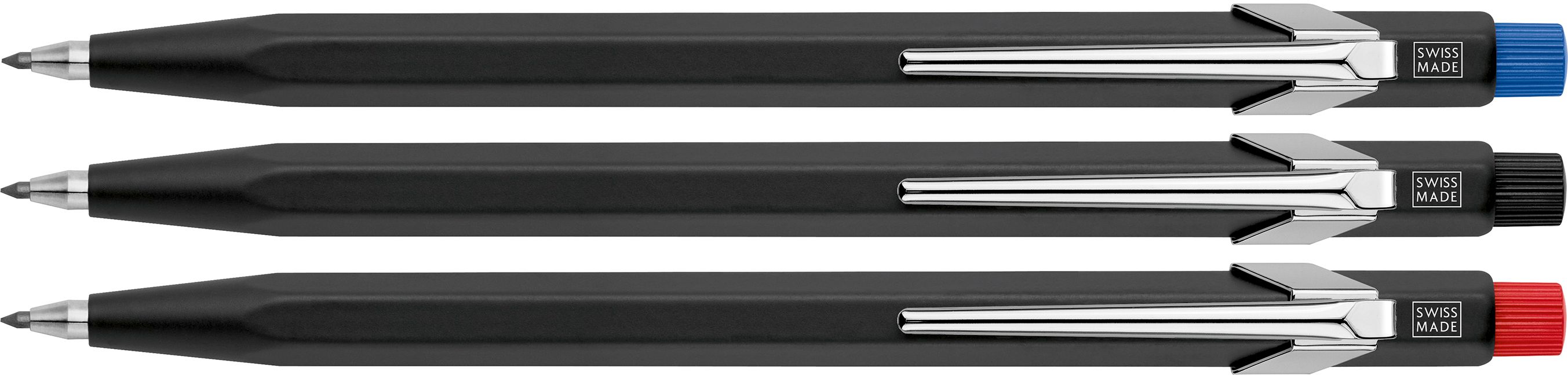 Minenhalter CdA Fixpencil 2 mm schwarz Nr. 22.288, Knopf farbig assortiert