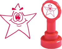 Fun- und Lehrerstempel Stern happy SOLANGE VORRAT!!