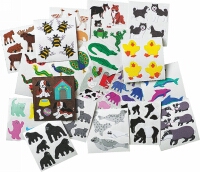 Papierklebesticker, Set à 20 Bogen 