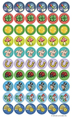 Papierklebesticker, Set à 600 Stück 