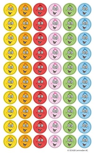 Papierklebesticker, Set à 600 Stück 