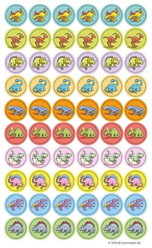 Papierklebesticker, Set à 600 Stück 