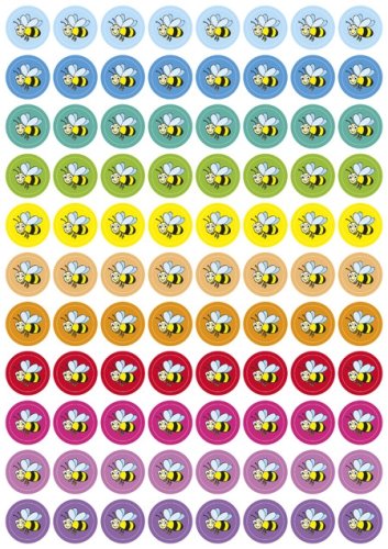 Papierklebesticker, Set à 352 Stück Belobigungsaufkleber 