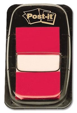 Post-it Index rot, 25,4 x 43,2 mm Nr. 680-1, Dispenser mit 50 Stück