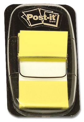 Post-it Index gelb, 25,4 x 43,2 mm Nr. 680-5, Dispenser mit 50 Stück