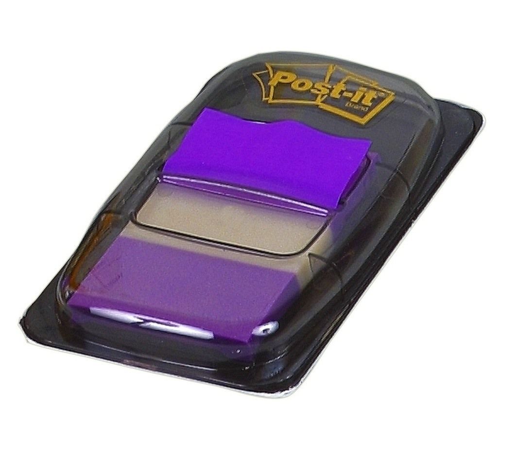 Post-it Index violett, 25,4 x 43,2 mm Nr. 680-8, Dispenser mit 50 Stück