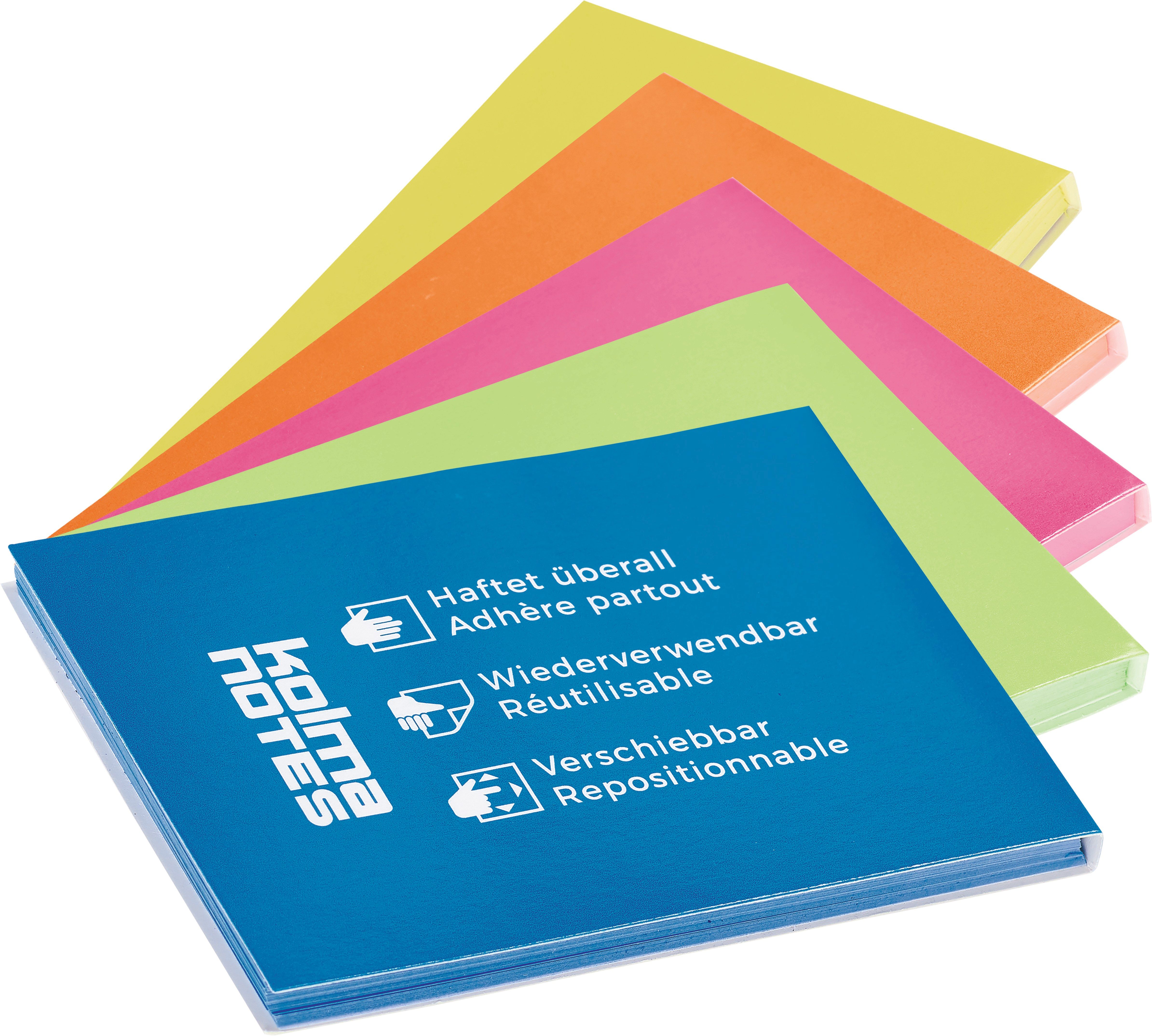 Kolma Notes A5 10 x 50 Blatt farbig assortiert, Nr. 13.005.19