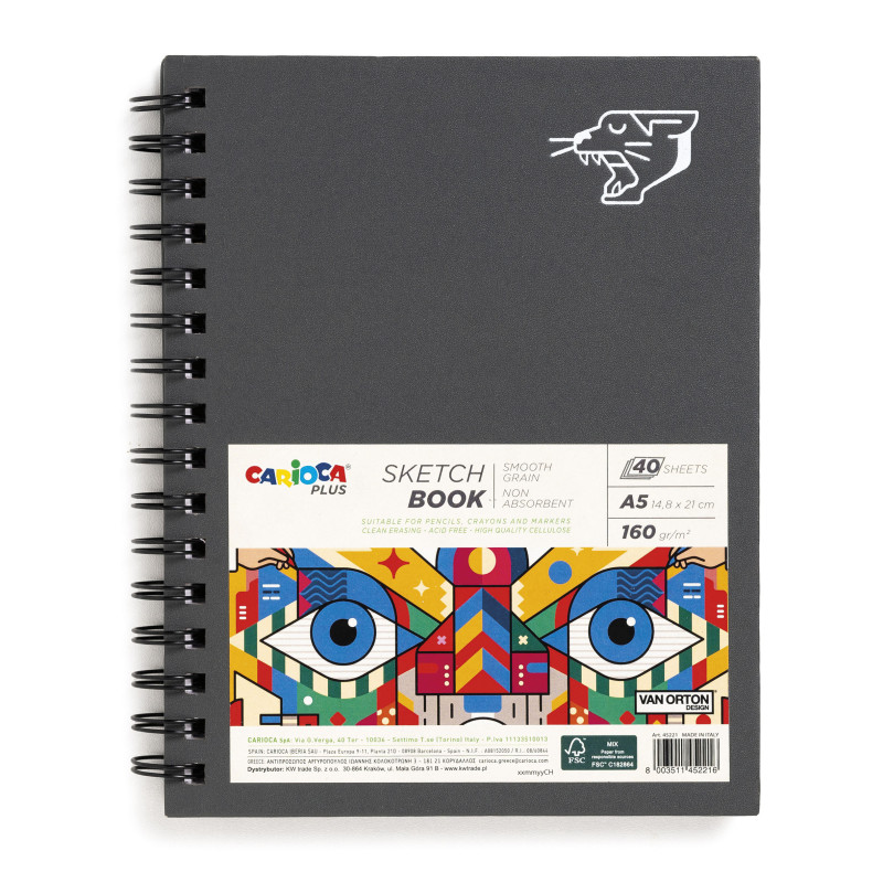 Sketchbook Carioca Plus A5 40 Blatt, 160 gm2 SPEZIALBESTELLUNG!!!