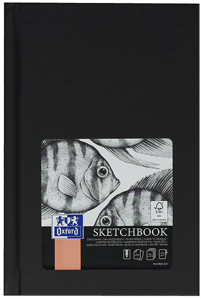 Oxford Skizzenbuch A6, 96 Blatt säurefreies Papier 100 gm2