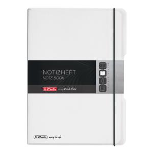 Herlitz My.Book Flex Notizheft A4 kariert + liniert, 2 x 40 Blatt, Farblos