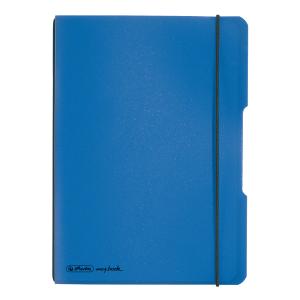 Herlitz My.Book Flex Notizheft A5 kariert, 40 Blatt, Blau