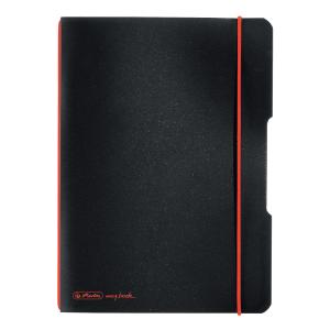 Herlitz My.Book Flex Notizheft A5 kariert, 40 Blatt, Schwarz