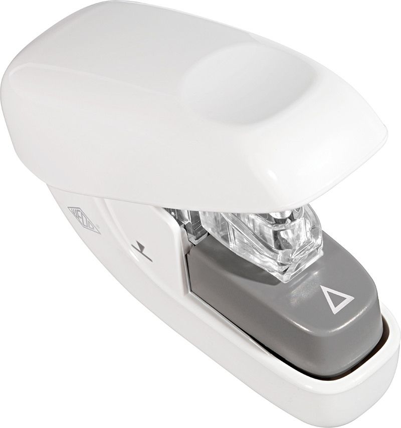 Wedo Klammerloser Heftapparat Mini weiss, bis zu 5 Blatt heftbar