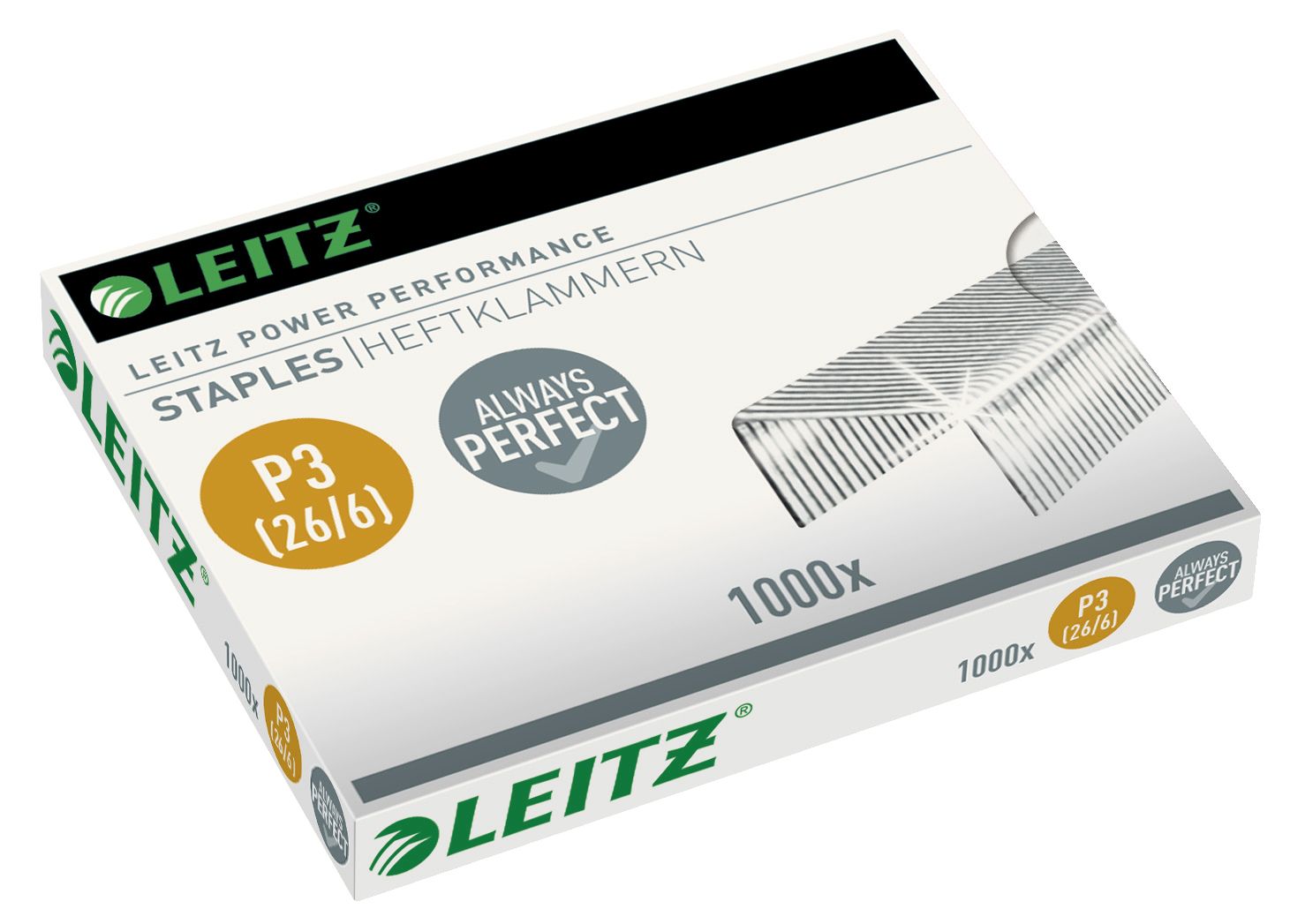 Leitz Heftklammern 26/6 Schachtel à 1'000 Stück