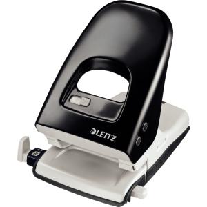 Locher Leitz 5138, schwarz Stanzvermögen 4,0 mm mit Anschlagschiene