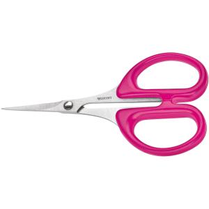 Silhoutten Schere Westcott Spitz 10 cm Kunststoffgriff pink, grosser Griff