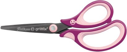 Kinderschere Pelikan Griffix Sweet Berry Spitz Rechsthänder