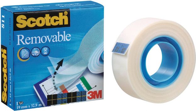 Klebeband Scotch Magic wieder ablösbar 19 mm x 33 m, Nr. 811/1933