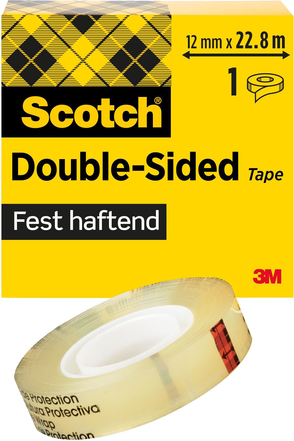 Klebeband Scotch Doppelseitig 12 mm x 22,8 m, Nr. 665/1223